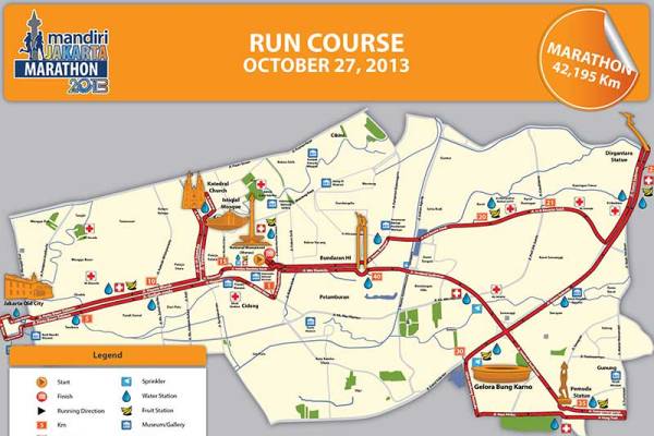 Kawasan Strategis dan Wisata Jakarta Jadi Rute Lari Marathon