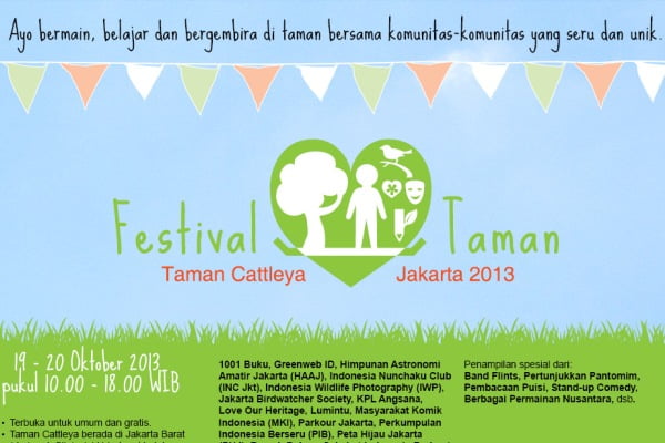 Berbagi Ceria Berbagai Komunitas di Festival Taman