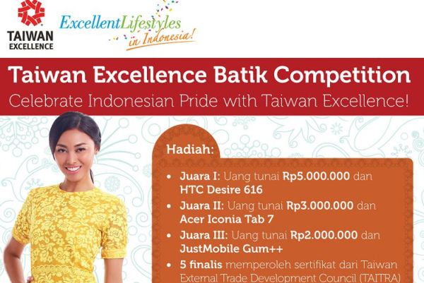 Taiwan Excellence Adakan Kompetisi Desain Motif Batik