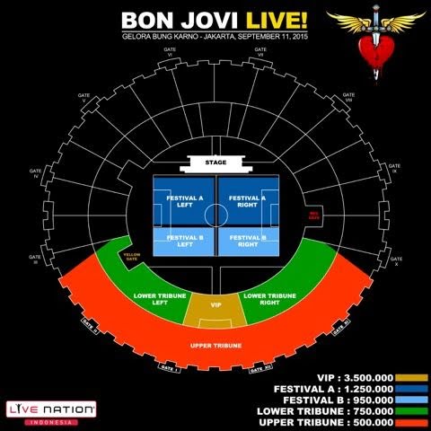 Harga Tiket Konser Bon Jovi di Jakarta Resmi Diumumkan