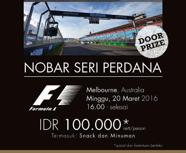 Nobar F1 dan MotoGP Hotel Santika Harapan Indah – Bekasi