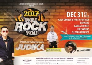 MERCURE CONVENTION CENTER ANCOL JAKARTA 2017 WILL ROCK YOU WITH JUDIKA ANDY IDOL JUNIOR MC BORIS BOKIR 2