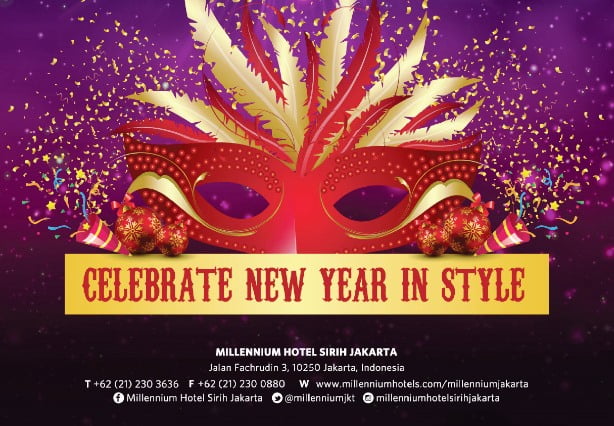 Menyambut Tahun Baru 2017 Bersama Hotel Millenium Sirih Jakarta