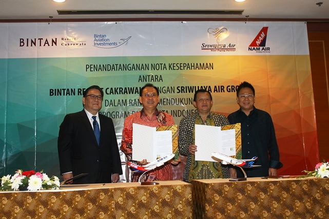 Bintan Resort dan Sriwijaya Air Group Jalin Kerja Sama Kembangkan Bandara Bintan