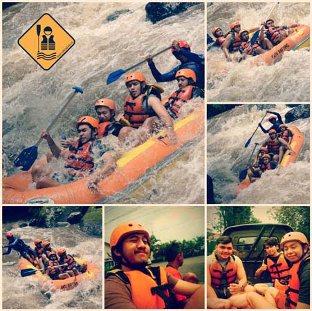 Mahasiswa Binus Rafting di Batu