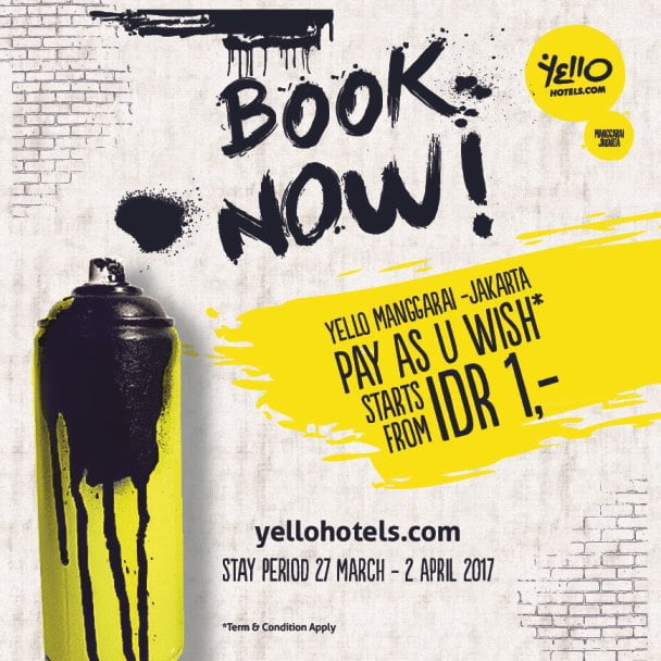 Promosi “Pay As You Wish” di YELLO Hotel Manggarai