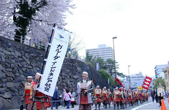 Garuda Indonesia Ramaikan Festival Samurai di Jepang