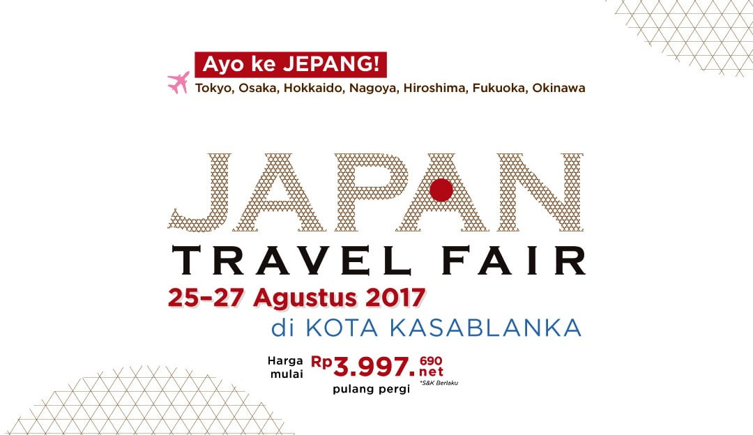 Jepang Gelar Japan Travel Fair di Mal Kota Kasablanka