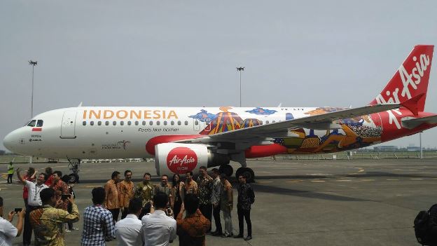 Wonderful Indonesia di Badan Pesawat Air Asia