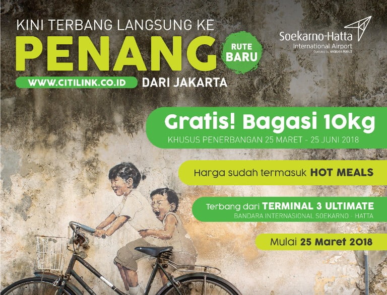 Citilink Kini Terbang Ke Penang Dari Terminal 3 Bandara Internasional Soekarno Hatta