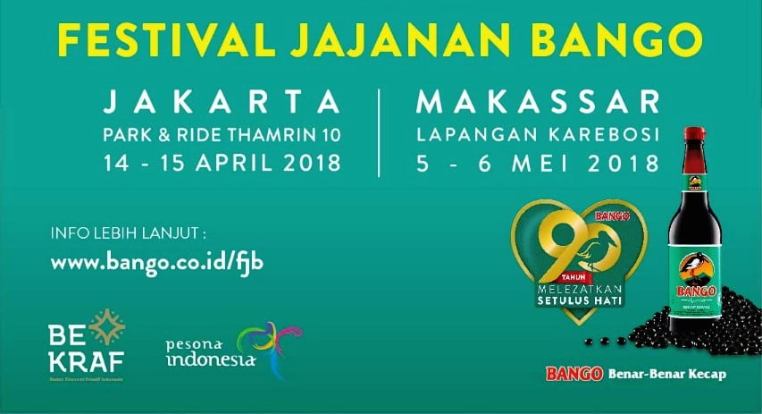 Festival Jajanan Bango 2018 Digelar di Jakarta dan Makassar