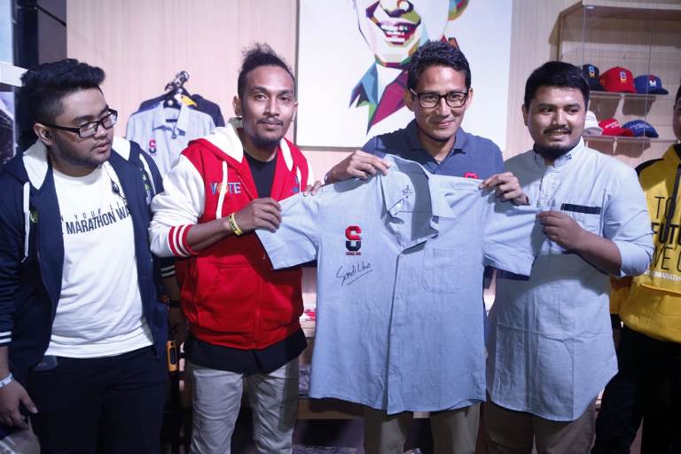 Sandiaga Uno Luncurkan Merek Merchandise Thesandiuno