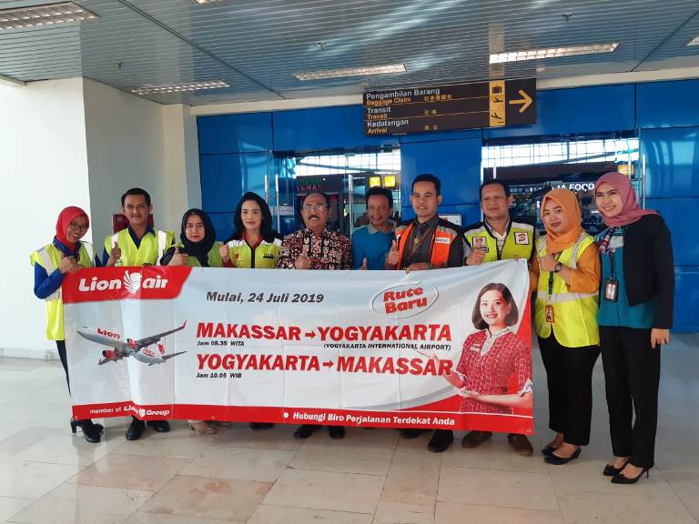 Lion Air Maskapai Pertama Yang Menghubungkan Makassar – Kulonprogo, Yogyakarta