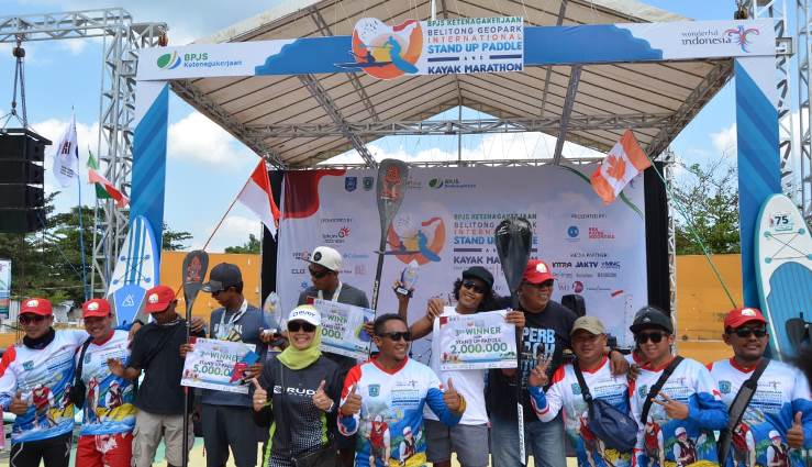 Lomba Stand Up Paddle dan Kayak Marathon Warnai Sport Tourism di Bangka Belitung