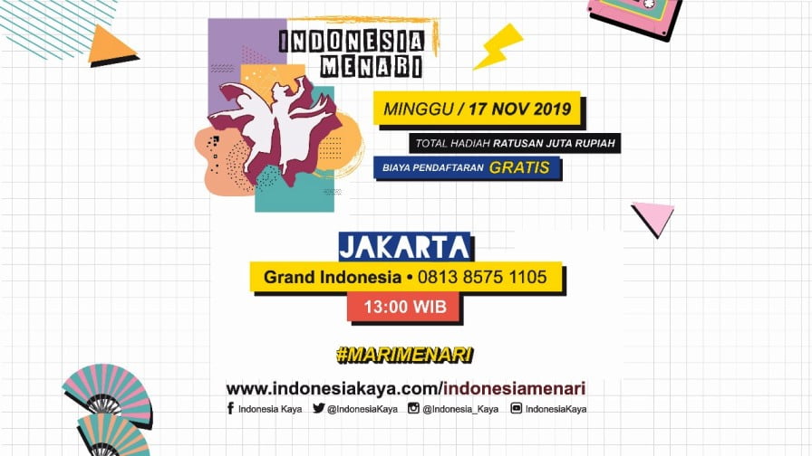 INDONESIA MENARI 2019 Akan Hadir di Tujuh Kota 3 Pendaftaran Indonesia Menari 2019 Jakarta