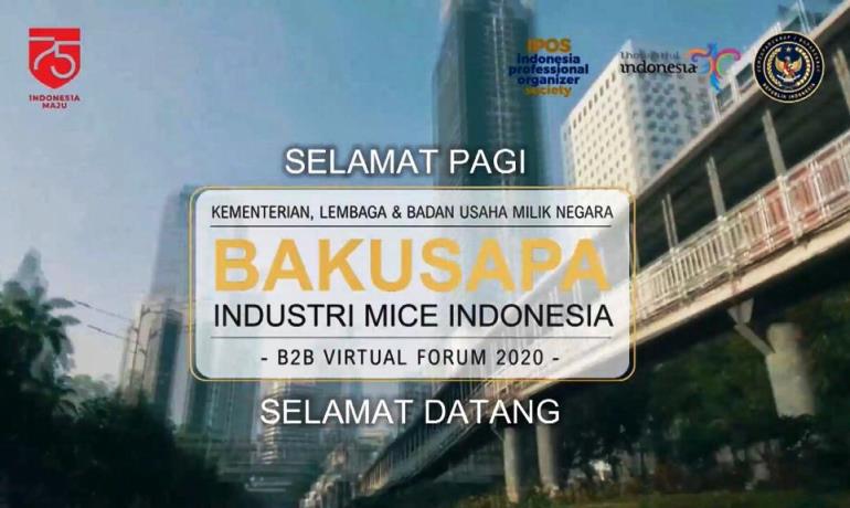 Menggairahkan Industri MICE Lewat Bisnis Forum Virtual Bakusapa