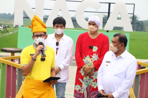 Masih Sosialisasikan ADWI 2021, Kini Menparekraf Kunjungi Desa Denai Lama, Deli Serdang 3 desa wisata sumut2