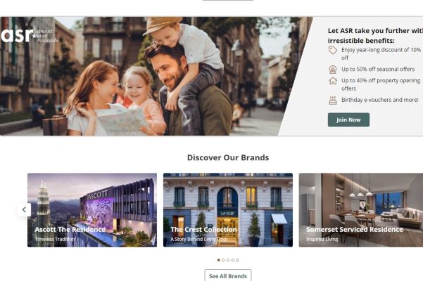 ASCOTT MELUNCURKAN DISCOVERASR.COM SATUKAN  14 MEREK PENGINAPAN PADA SATU PLATFORM