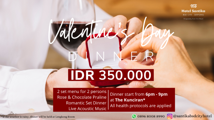 Rayakan Hari Valentine di Hotel-Hotel Santika Kawasan Serpong 3 Valentine Dinner Release