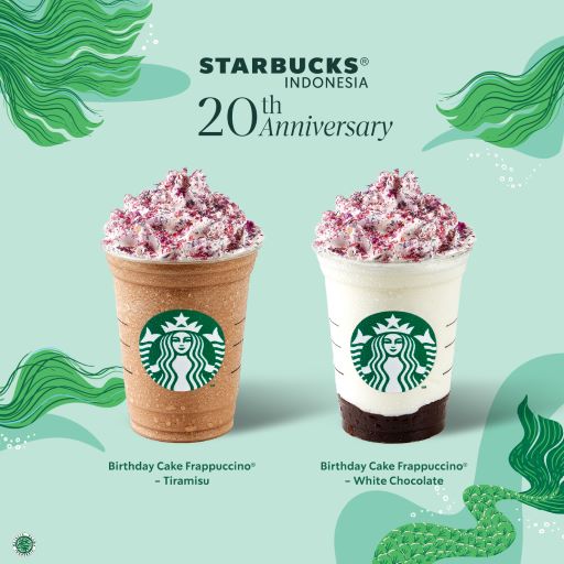 Sbux ID 20th Anniversary 2 birthday cake frappuccino beverages