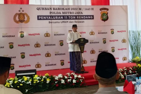 Menparekraf Apresiasi Kapolda Metro Jaya Salurkan Daging Qurban dalam Bentuk Rendang Kemasan