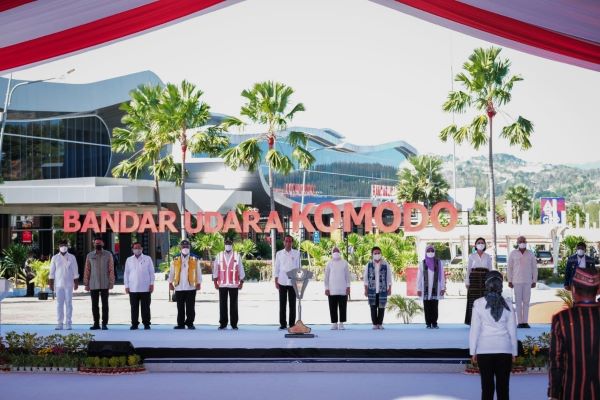 Presiden Joko Widodo meresmikannya perluasan Bandar Udara Komodo 3 komodo2