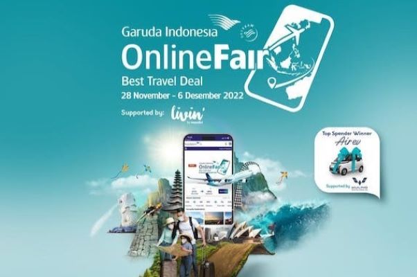Garuda Indonesia Online Travel Fair 2022, Belanja Tiket Murah di Garuda Apps, Traveloka dan Tiket.com