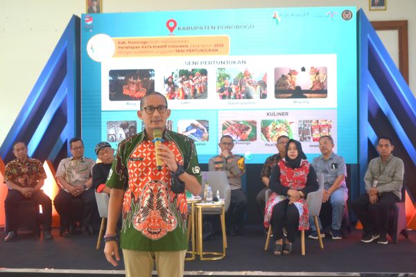 Lewat KATA Kreatif, Menparekraf Dorong Ponorogo Menjadi Bagian Dari UNESCO Creative Cities Network