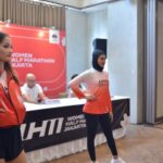 Tiga model jersey Women Half Marathon WHM Jakarta