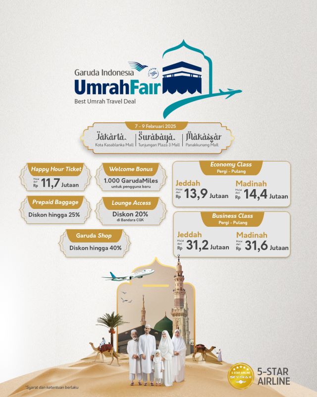 TEMUKAN PILIHAN PERJALANAN UMRAH DI GARUDA INDONESIA UMRAH TRAVEL FAIR (GUTF) 2025 3 GUTF a