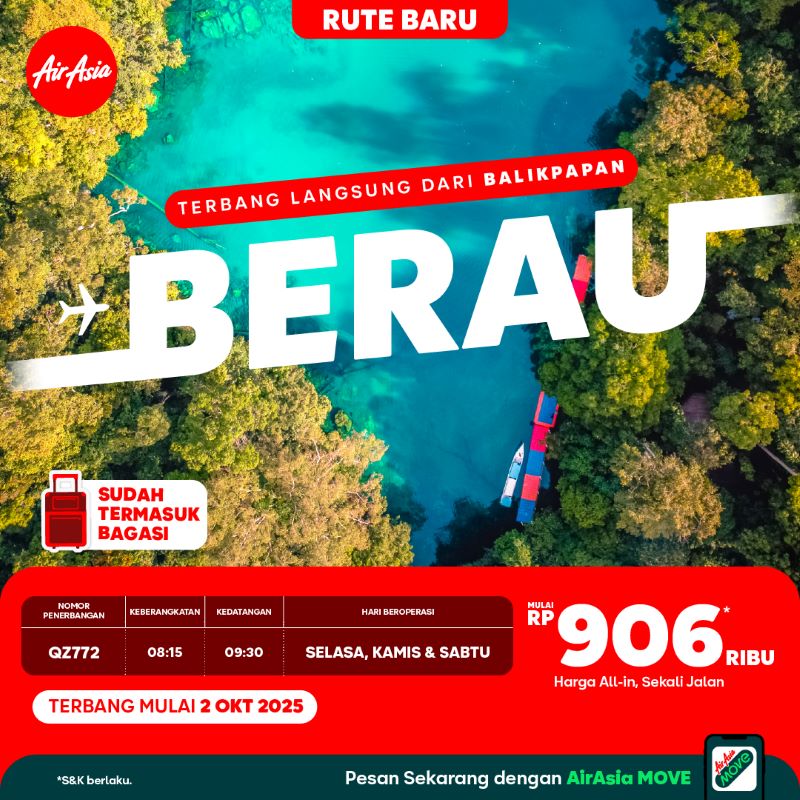 Perkuat Surabaya sebagai Hub, Indonesia AirAsia Hadirkan Berbagai Rute Baru, Internasional Maupun Domestik 7 Balikpapan Berau