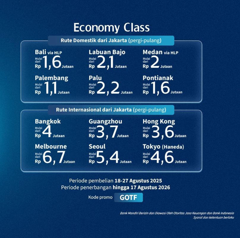 GARUDA INDONESIA ONLINE TRAVEL FAIR 2025 TAWARKAN PROMO TIKET DOMESTIK DAN INTERNASIONAL 4 GOTF 2 dd