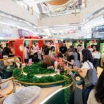 Pengunjung sedang melihat produk The Body Shop Indonesia Wrapped in Love Lippo Mall Kemang