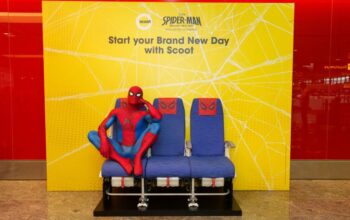 Spider Man Figurine at Changi Airport Terminal 1